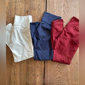 3 Pairs Fabletics Leggings like new size Medium